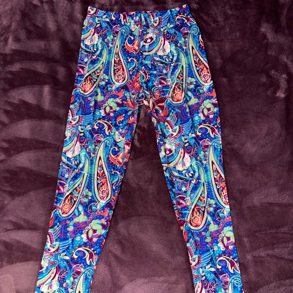 Paisley/Psychedelic Leggings (OS fits women's size 3-14)